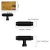 Amerdeco 10 Pack 1.3 Inch(32MM) Cabinet Knobs, Matte Black Dresser and Cabinet Knobs for Bathroom and Kitchen
