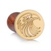 Mceal Wax Seal Stamp, Brass Head with Wooden Handle (Eagle)