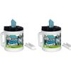 TOOLBOX Shop Towels with Big Grip Dispenser Bucket, 200 Sheets (2 Pack)