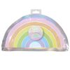 Ginger Ray Pastel Rainbow Shaped Paper Plates Party Tableware 8 Pack, Multicoloured