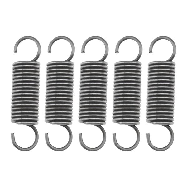 ECSiNG 5PCS Tension Spring with Hooks Compressed Springs 50mm Length 12mm OD 1.5mm Wire Diameter Stainless Steel Small Dual Hooks for Production Assembly Experiment