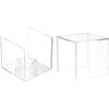 4 Pack Baseball Display Case,Baseball Box ,UV Protected Acrylic Square Baseball Holder, - for Official Size Ball