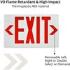 LED Emergency Exit Light Sign-Battery Backup UL924 Fire Red Letter Double Face