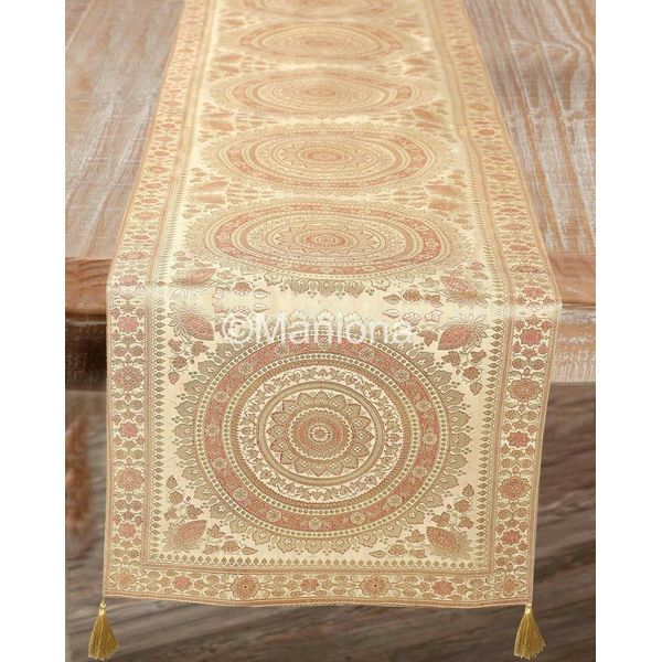 Indian  Mandala printed Table Runner Home Wedding Handmade Tablecloth 16x72