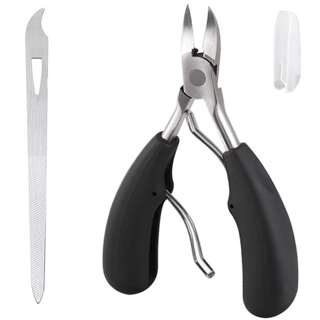 12 Pcs Slanted Edge Nail Clippers Metal Side Cuticle Clippers for