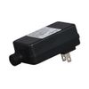 10 Piece Set 9" Black Textured Low Voltage LED Garden Path Landscape Light 