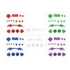 Game Controller Trigger Buttons RT LT RB LB Button Full Button Mod Kits for ABXY Buttons, Replacement Game Controller Button Kit for Series X/S (Transparent White)