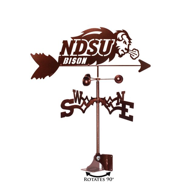 SWEN Products North Dakota State NDSU Bison Weathervane (Adjustable Mount Include)