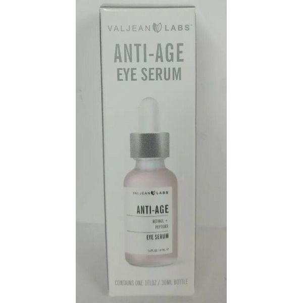 VALJEAN LABS Anti-Age Retinol & Peptides Eye Serum 1 fl.oz  New in Box Free Ship