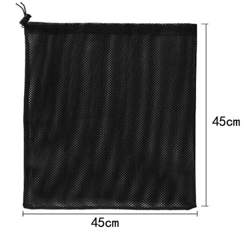 XINGSUI Pump Barrier Bag, Pump Filter Mesh Bag, Pond Pump Filter Bag, Pump Mesh Bag, Household Water Pump Filter Accessories (45 * 45cm, Black)