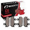 Sixity C6 Ceramic Brake Pads FA121 FA121 Front Rear Replacement Kit
