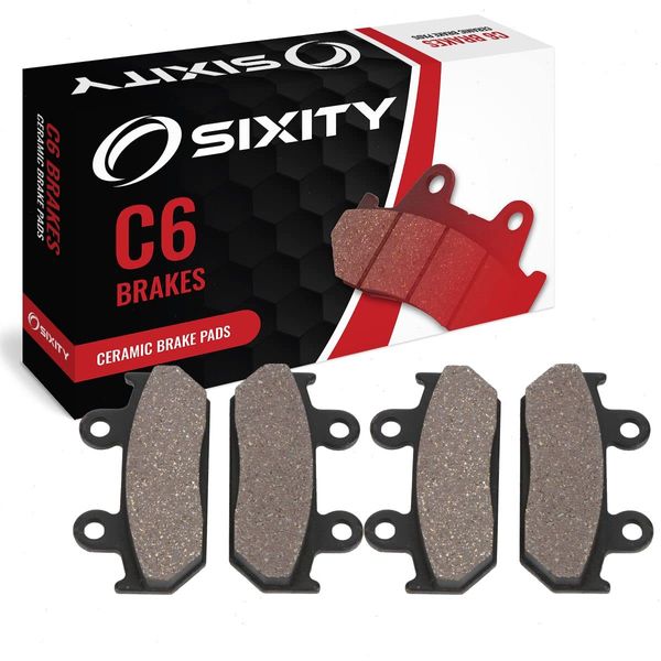 Sixity C6 Ceramic Brake Pads FA121 FA121 Front Rear Replacement Kit
