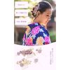 YOUSHY Hair Accessory, For Weddings, Invitations, Yukata, Kimono, Hair Ornament, Flower, Headdress, Pearl, Comb, U-Pin, Hairpin, For Weddings, Coming-of-Age Ceremonies, Shichi-Go-San, Receptions, Parties, School Entrance Ceremonies, Japanese Clothing, Pur