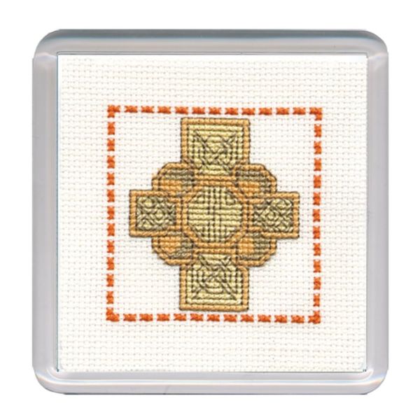 Textile Heritage Counted Cross Stitch Kit - Coaster - Celtic Cross