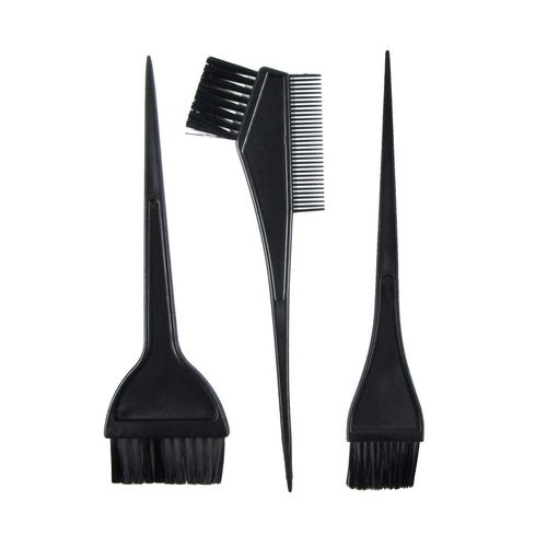Treasure Gurus 3pc Hair Color Brush Comb Kit Home Salon Dye Bleaching Highlight Tool Set Hairdresser Supplies