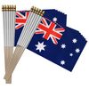 TSMD Australia Stick Flag Australian Small Mini Hand Held Flags,5x8 Inch,12 Pack