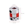 Nimomo Shaft Coupler - 8mm x 10mm Flexible Plum Shaft Coupling CNC Stepper Motor Encoder Coupler
