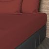 Soleil d'ocre, Fitted Sheet, Cotton, 57 Threads, Brick, 140 x 190 cm