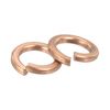 sourcing map 80 Pcs Spring Lock Washer, M4 Split Lock Washer Assortment Copper Lock Washers for Screws Bolts Nuts