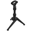Mini Desktop Tripod Broadcast Podcast Microphone Stands Mount Holder 2 Pack