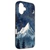 iPhone 16 Mountains Moon & Starry Nature, Night Theme, Stars Case