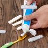 calary 6pcs Toothpaste Tube Squeezer Dispenser 3 Sizes Plastic Rolling Toothpaste Clip for Bathroom（Gray, White）
