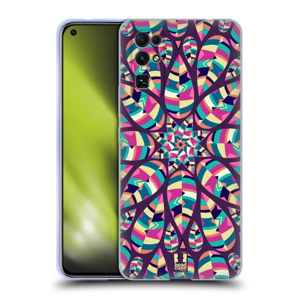Head Case Designs Shine Leaf Patterns 2 Soft Gel Case Compatible With Honor 30 5G