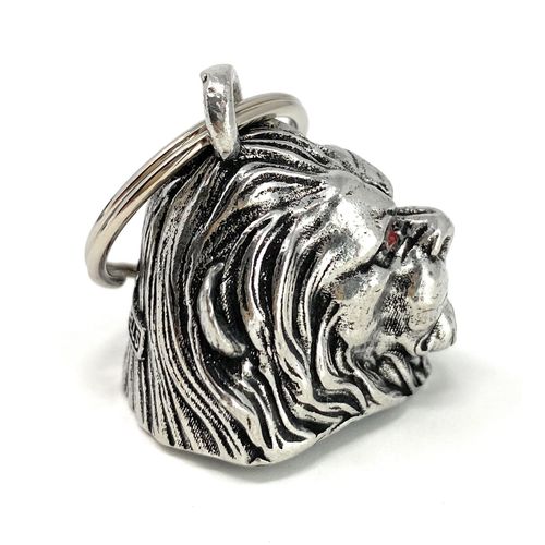 Bravo Bells Lion Head Diamond Bell - Biker Bell Accessory or Key Chain for Good Luck on The Road
