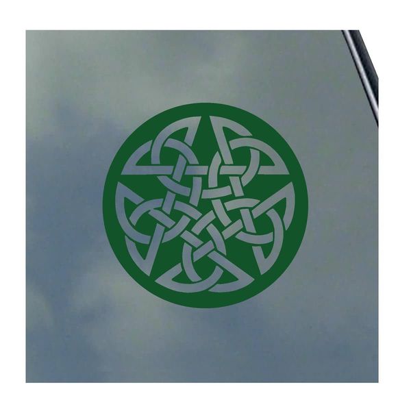 Pentagram Celtic Circle Symbol Vinyl Sticker Decal Knot Pagan Pentacle