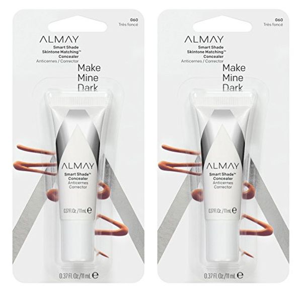 Almay Smart Shade Skintone Matching Concealer Make Mine Dark #060 (2 Pack)