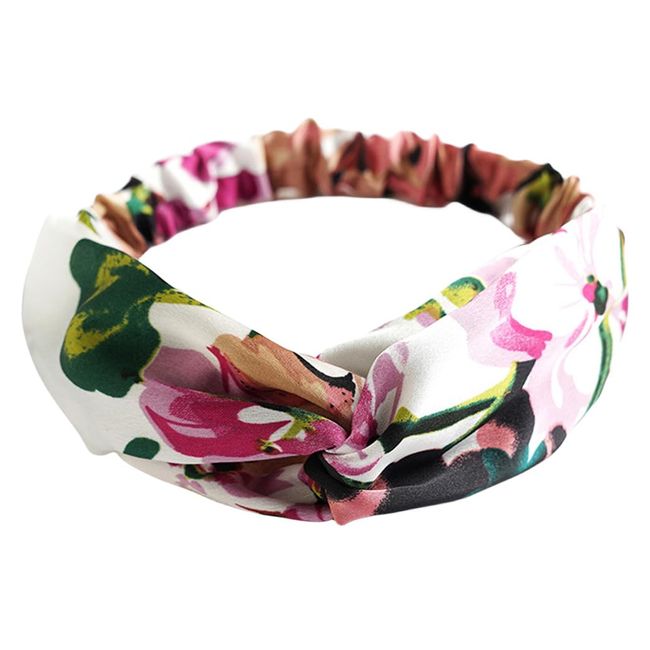 scicent Elastic Bands Women's Hairbands Elastic Soft Summer Boho Headband Print Hair Accessories for Women Yoga Sports Headbands, 11