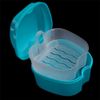 Coolrunner Denture Case with Strainer, Portable, Blue, Adult, 1 Count