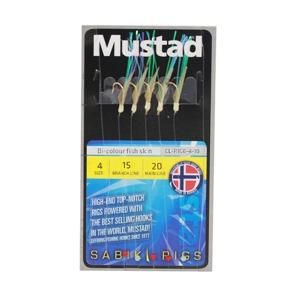 Mustad Feathers: Bi-Colour Fish Skin Size 4