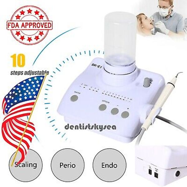 FDA Dental Scaler Ultrasonic 2 Bottles & Handpiece fit EMS Cavitron Woodpecker