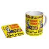 profiles Norman Wisdom Stitch in Time #1 - Ceramic Coffee Mug + Coaster Gift Set
