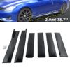 For Honda Civic 78.7" Side Skirt Rocker Panel Lip Splitter Diffuser Glossy Black