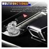 Bully Dog Car Push Start Button Cover - Zinc Alloy Engine Ignition Switch Protective Cover, Silver