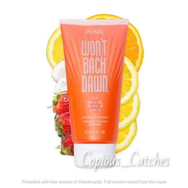 NEW~Perfectly Posh~ Won't Back Dawn ~ Hydrating Body Wash 6 oz