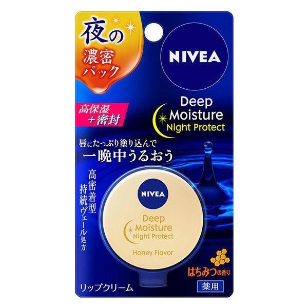 Non-medicinal product &quot;Kao&quot; Nivea Deep Moisture Night Protect Honey Scent 7.0g (lip balm) No returns or cancellations