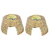 (2 Pack) Ware Nature Willow and Grass Pet Hut, Size Large