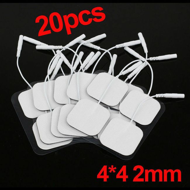 20pcs Electrode Pads for Tens Unit 7000 3000 Machine EMS Massager 4x4cm Square