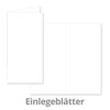 25x folding cards SET with envelopes and inserts - Eucalyptus - DIN Long - 10.5 x 21 cm