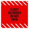 Flight Recorder Do not Open Bumper Sticker Window Water Bottle Decal 5"