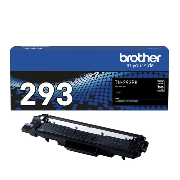 Brother Industries, Genuine Brother Toner Cartridge Black TN-293BK Compatible Model Number: HL-L3230CDW, MFC-L3770CDW, etc