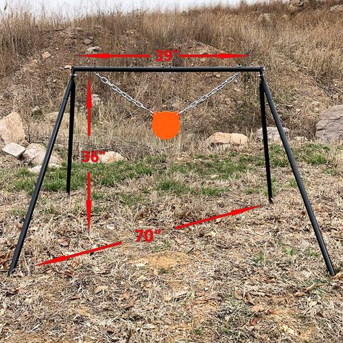 Highwild Steel Target Stand AR500 Shooting Target System (Stand, Mounting Kit & 6" Gong)