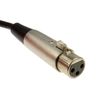 kenable 6.35mm Mono Jack Plug to XLR Socket Microphone Cable 2m [2 metres]
