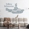 Yellow Submarine - Wall Art Decal Sticker [Light Grey]
