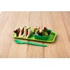 Harfield Polycarbonate Cutlery Set Summer Blue 20cm (x4 Sets) Reusable Virtually Unbreakable