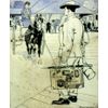 A4 Print Penfield Edward 1886 1925 Man at station with suitcase c1906
