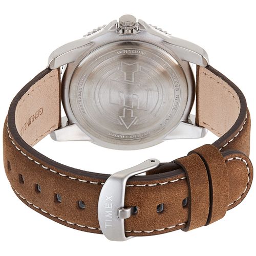 Timex Men's T46681 Expedition Traditional Brown Leather Strap Watch